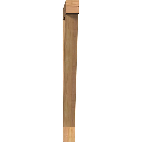 Traditional Block Smooth Bracket, Western Red Cedar, 3 1/2W X 28D X 40H